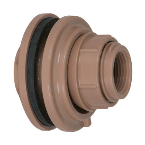Adaptador Marrom Soldável com Anel para Caixa D'água 50mm x 1.1/2" Amanco